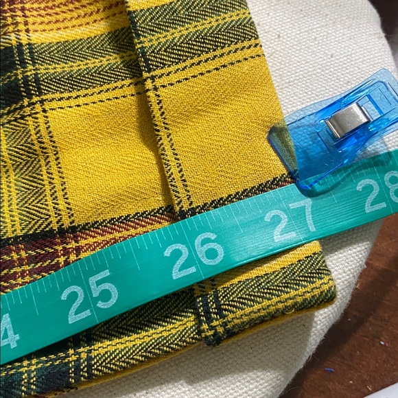 Vintage Yellow Plaid Pants - Picture 4 of 7